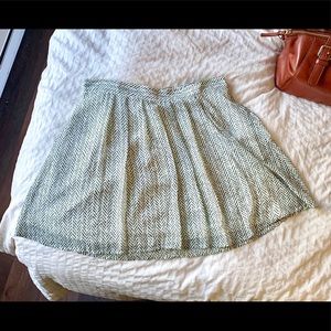 Never Worn Green Herringbone Skirt